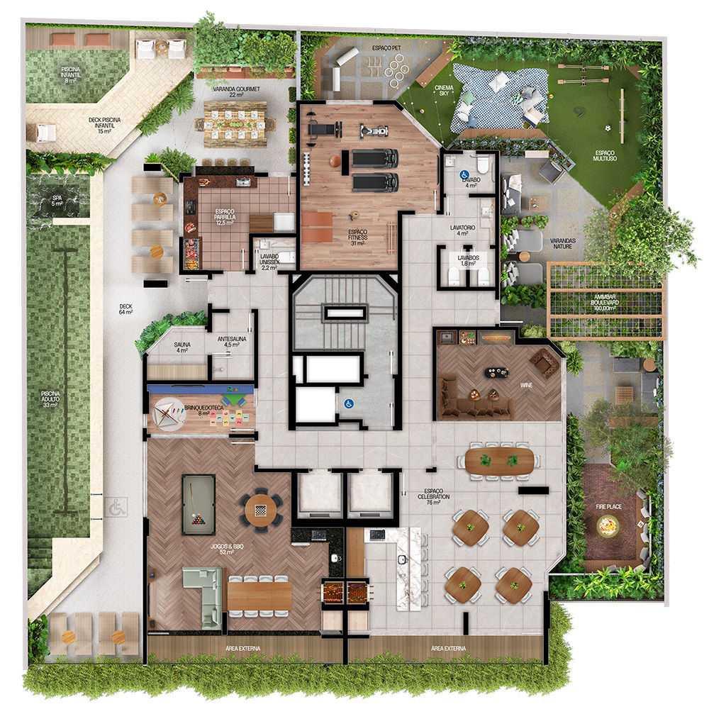 Planta - Apartamento dos sonhos em Balneário Perequê – Porto Belo. - Aguiar Corretor de Imóveis