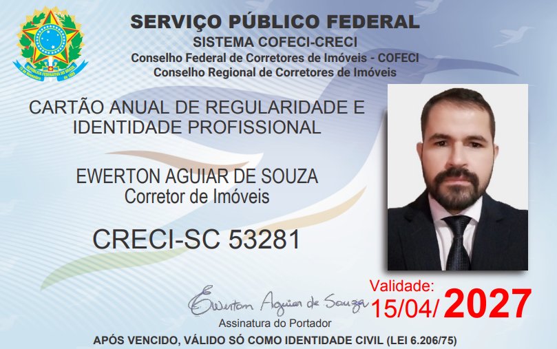 Sobre Ewerton Aguiar de Souza - Aguiar Corretor de Imóveis